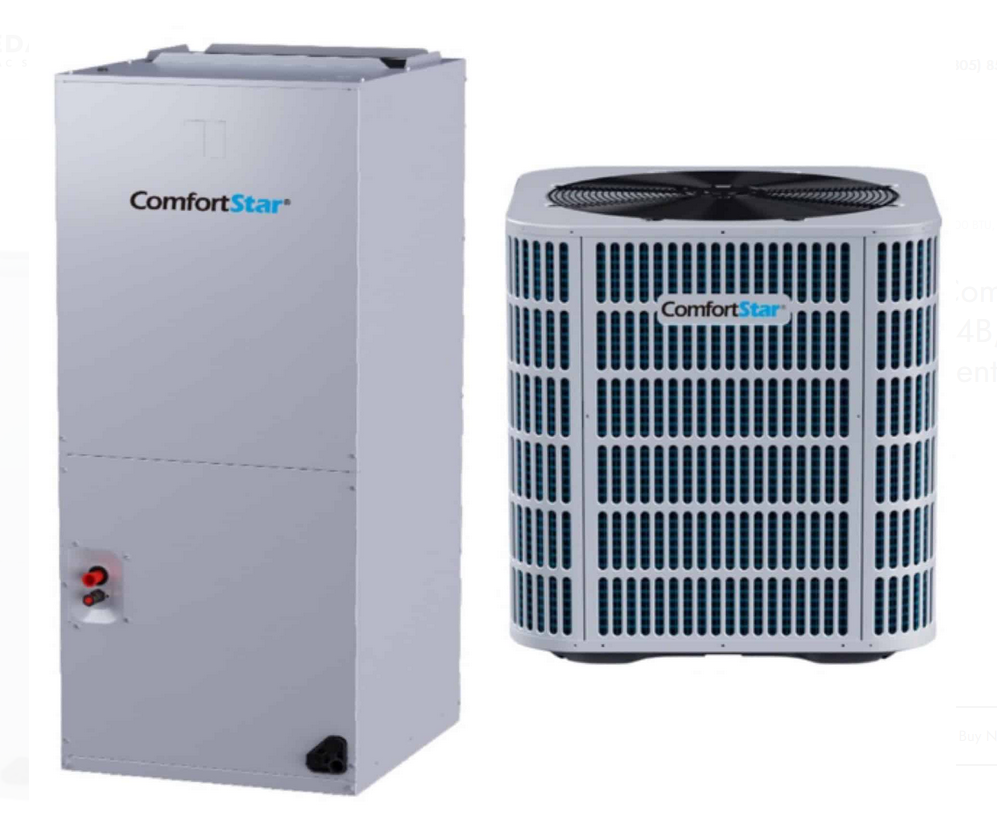 LUC7-36-15/BAR7-36-15 — Comfort Star, 3 Ton, 36000 BTU, R454B, 15.2 SEER, 208-230 V, Ducted, Central Split Air Conditioner System